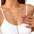 Herzförmiges Edelstein Choker Halskette Brehn