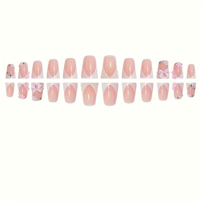 Dekorative florale Acryl-Nagelkunst Brehn