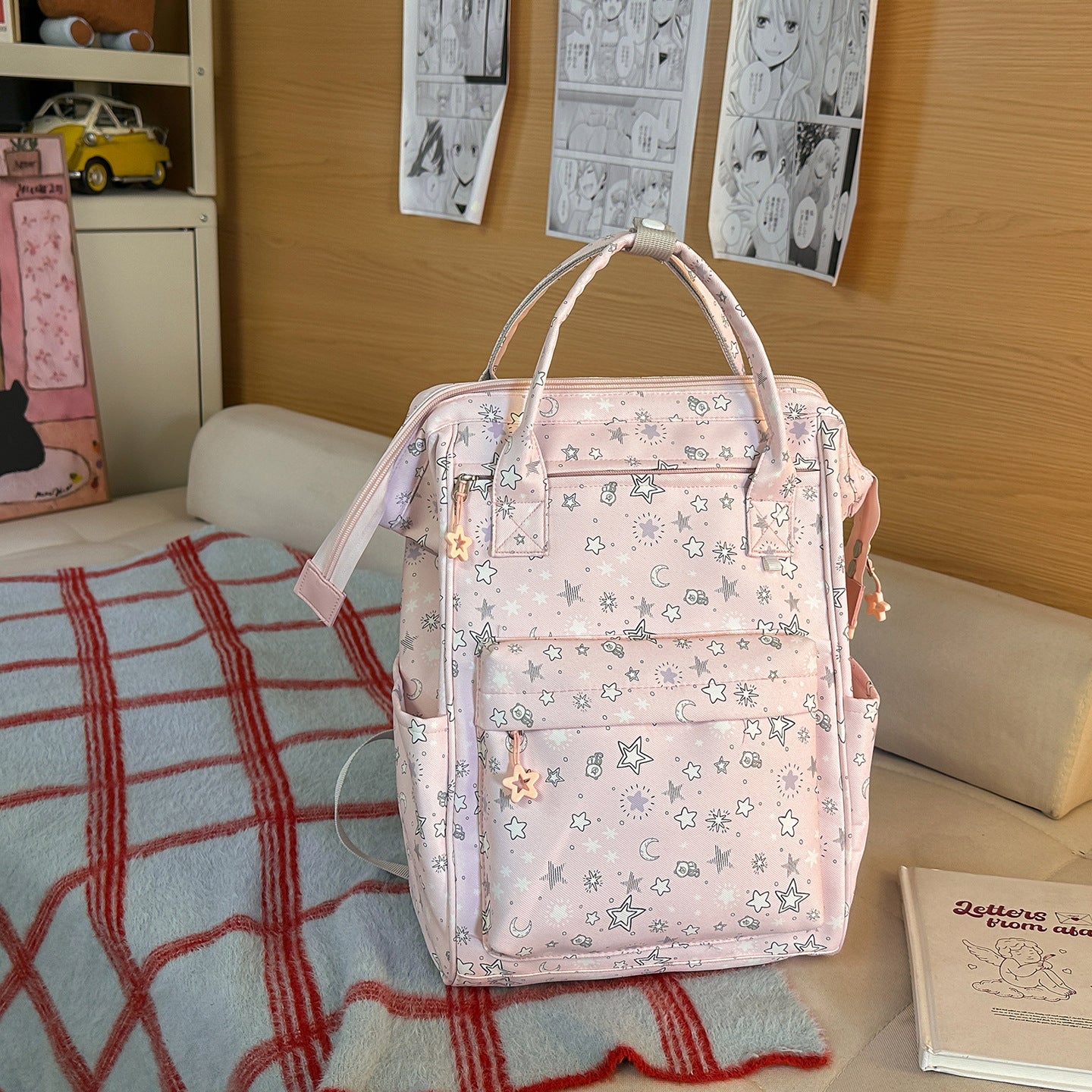 Stylischer Sternmuster-Rucksack Brehn