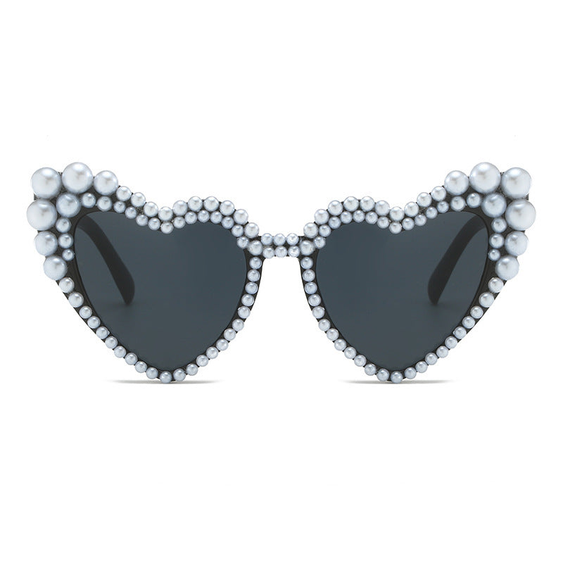 Cat-Eye Perlen-verzierte Sonnenbrille Brehn