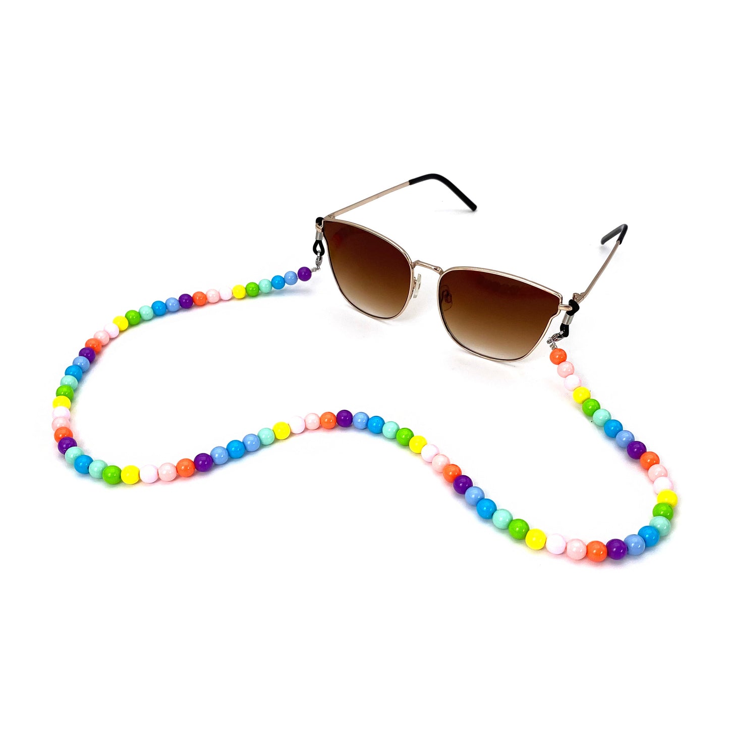 Bunte Perlen Sonnenbrillen Kette Brehn