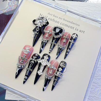 Gothic Inspirierte Dekorative Nagelkunst Set