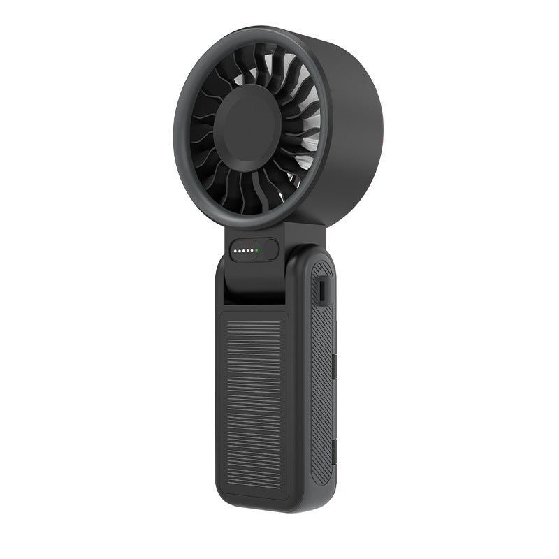 Unisex Portable Rechargeable Handheld Fan with Solar Charging Brehn