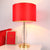 Elegante Glas Tischlampe