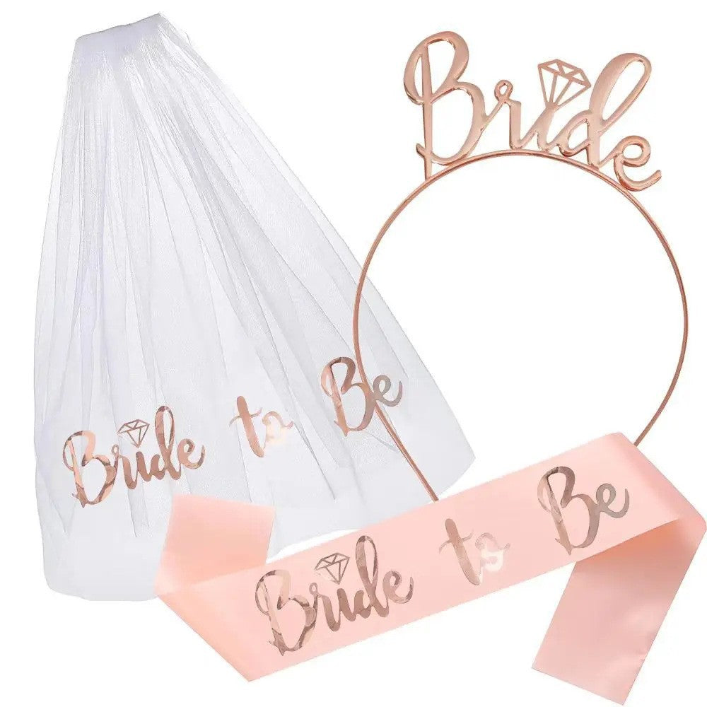 Damen Schmücken Haarreif mit "Bride"-Schriftzug Brehn