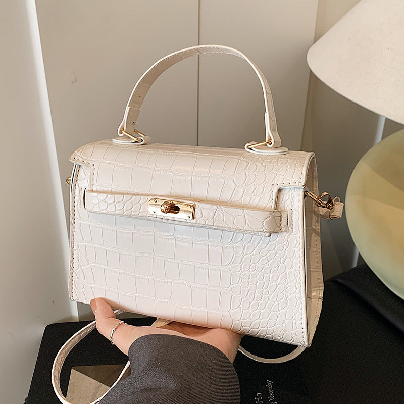 Luxuriöse Krokodil Prägung Handtasche