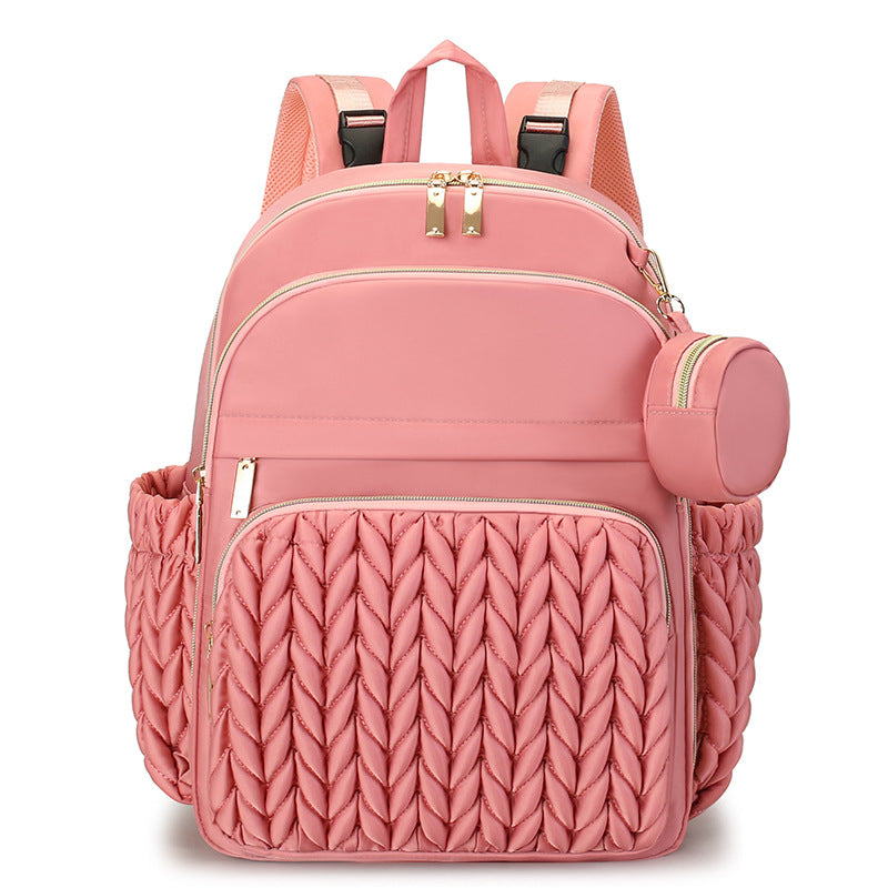Chic Mehrfachfach-Rucksack mit stilvollem geflochtenem Design Brehn