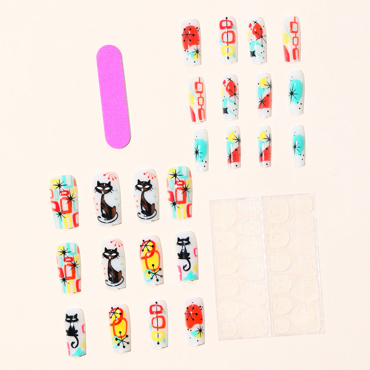 Künstlerisches Abstraktes Nagelkunst Set Brehn