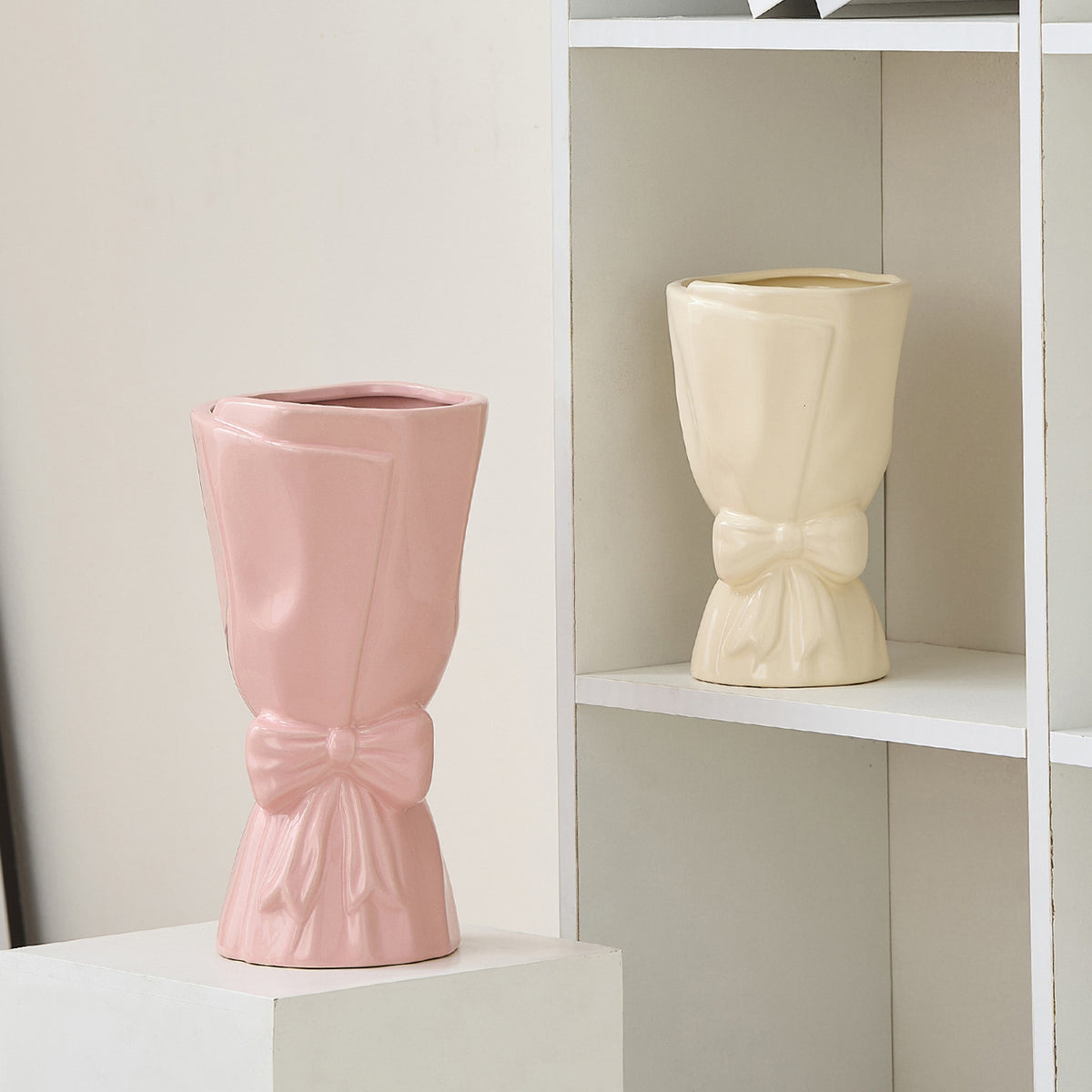 Elegante Keramikblumenvase Brehn