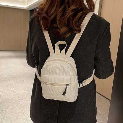 Kompakter Cord-Ripp- Mini-Rucksack Brehn