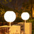 Moderne Edelstahl Globe Zaunpfosten Beleuchtung Fixtures Brehn