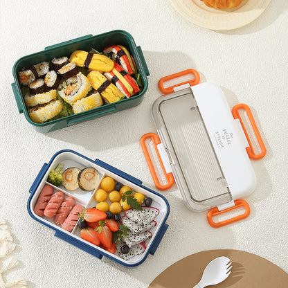 Mehrfach-Compartments Lunch Box mit integriertem Besteckset