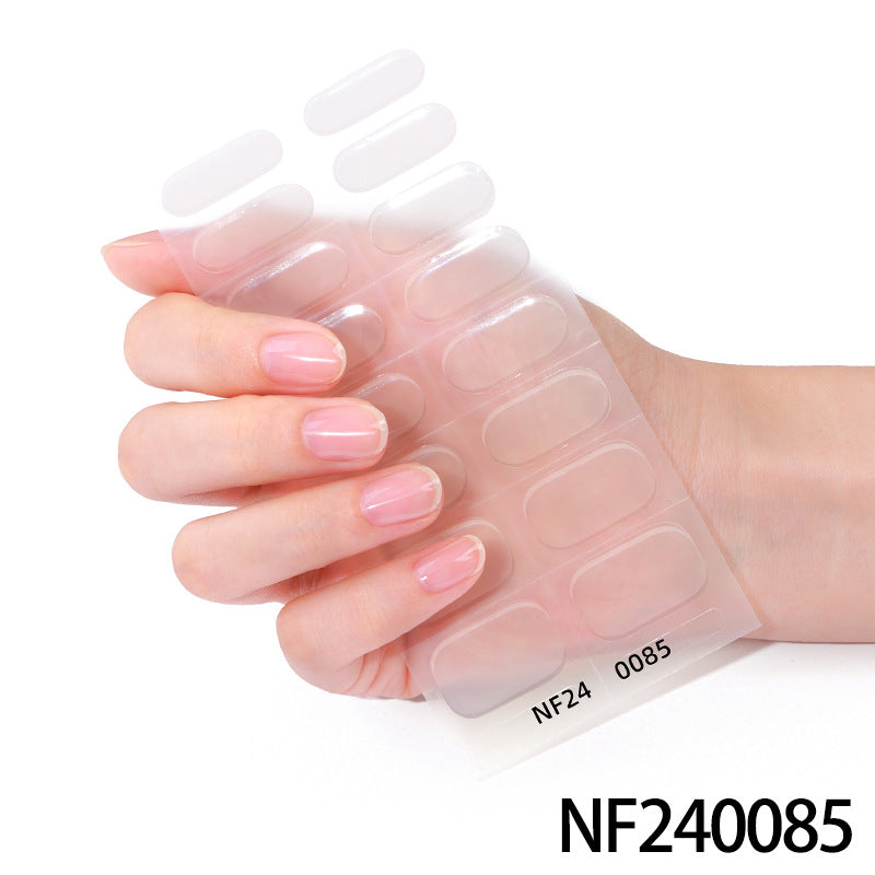 Glänzende Finish Gel-Nagel-Wickel