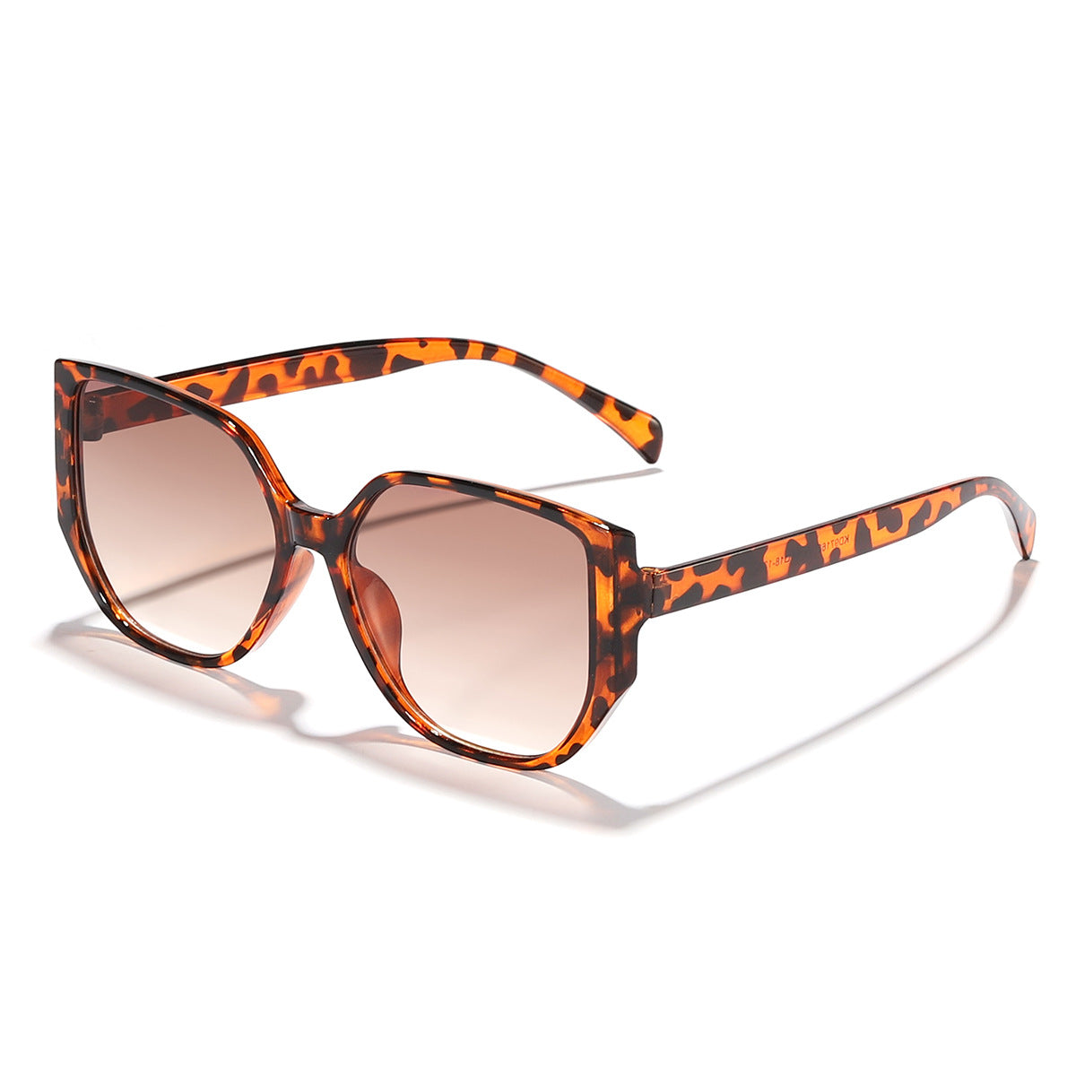 Damen modische quadratische Sonnenbrille mit breitem Rahmen und UV-Schutz Brehn