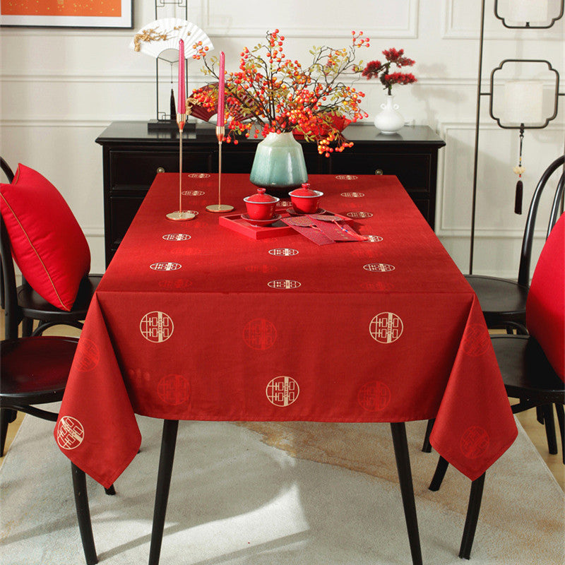 Festliches Blumendesign Tischdecke
