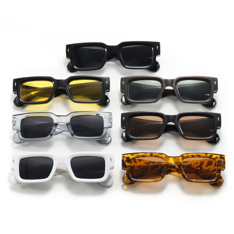 Damen Modische rechteckige Sonnenbrille mit hochwertigen Gläsern Brehn