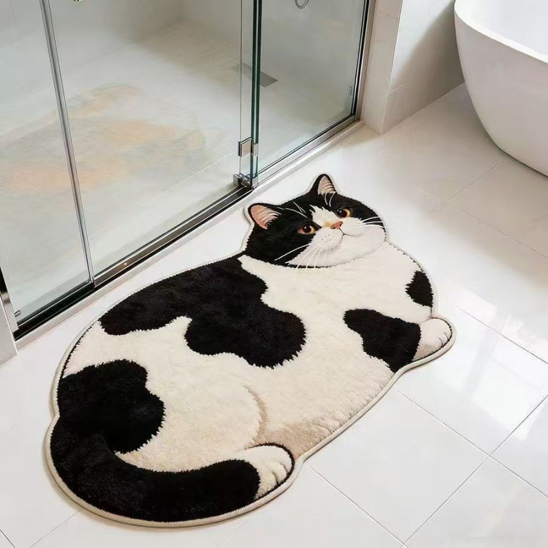 Kat-förmige Plüsch-Badematte