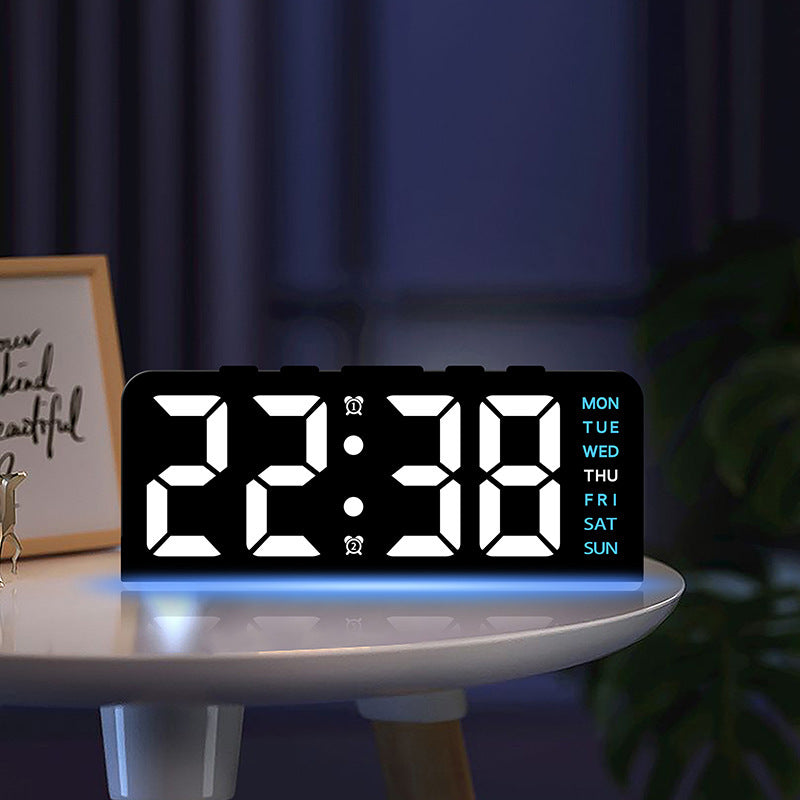 Digitaler Wecker mit Großem Led-Display und Multifunktionaler Anzeige Brehn