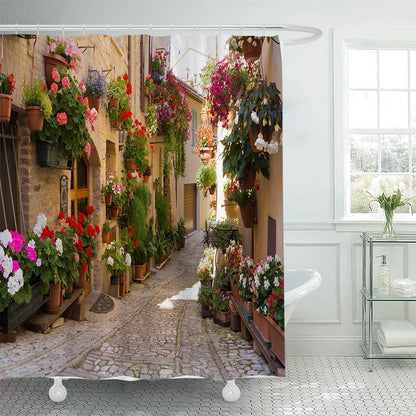 Floral Lane-inspirierte Duschvorhang Brehn