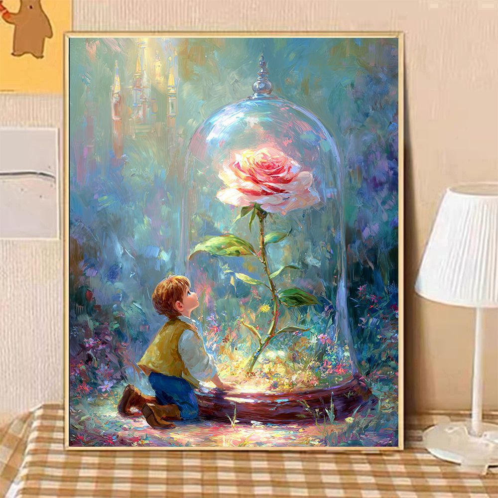Verzaubertes Garten Fantasy Kunst Druck Brehn