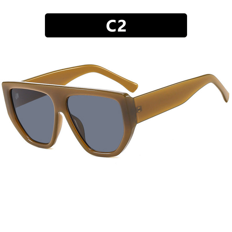 Damen modische Oversized-Sonnenbrille mit innovativem Rahmen Brehn