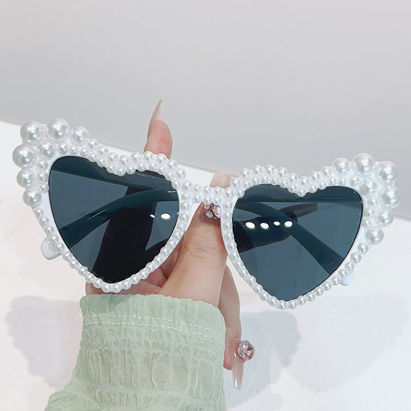 Cat-Eye Perlen-verzierte Sonnenbrille Brehn