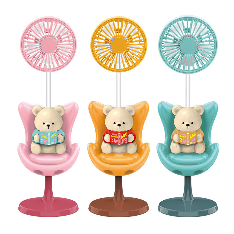 Unisex Kreativer Tischventilator mit Bärenfigur Brehn