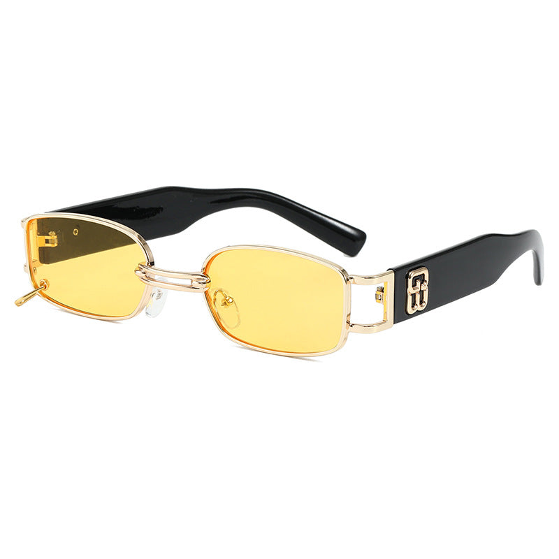 Modische Sonnenbrille mit Einzigartigem Rechteckigem Rahmen Brehn