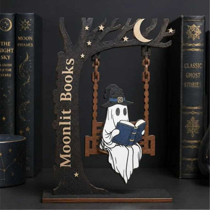 Verspielt Geist und Katze Hängeschild Skulptur Brehn