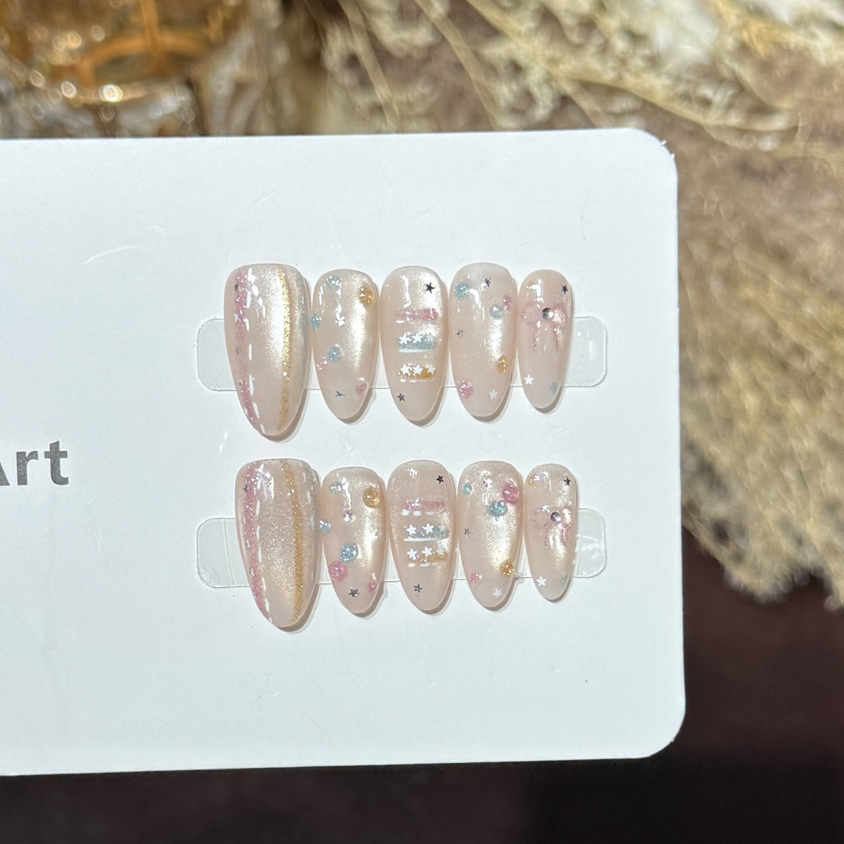 Sternen-Galaxie-inspiriertes Press-On Nagelkunst-Set Brehn