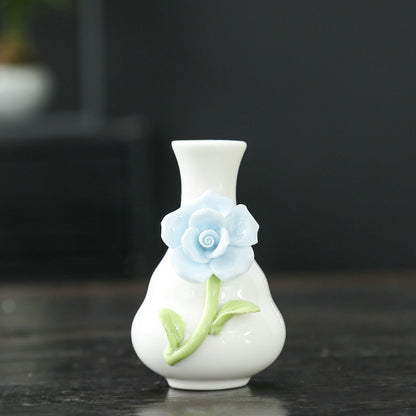 Künstlerische Blumenporzellanvase Brehn