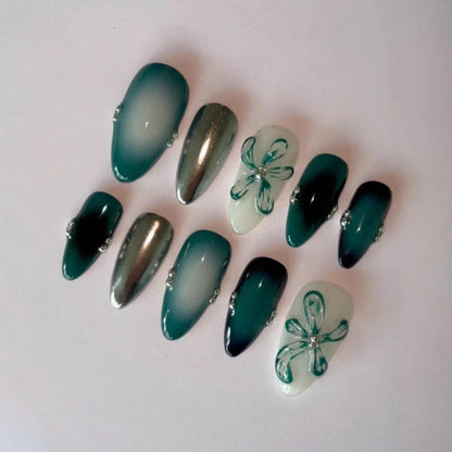 Künstlerisches Press-On Nagelkunstset Brehn