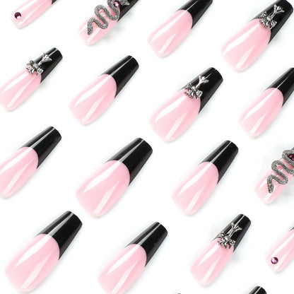 Kunstvolle Stiletto-Nägel mit Glitzer-Akzenten und Kreativdesign Brehn