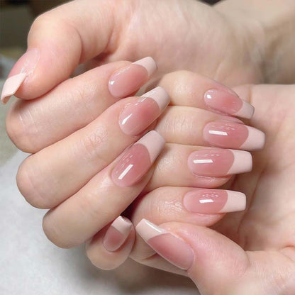 Elegantes französisches Tipp-Acryl-Nagelset