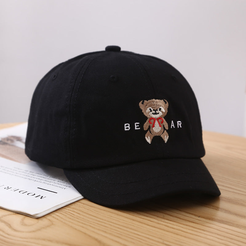 Damen Süße Bären-Stickerei Baseballmütze Brehn