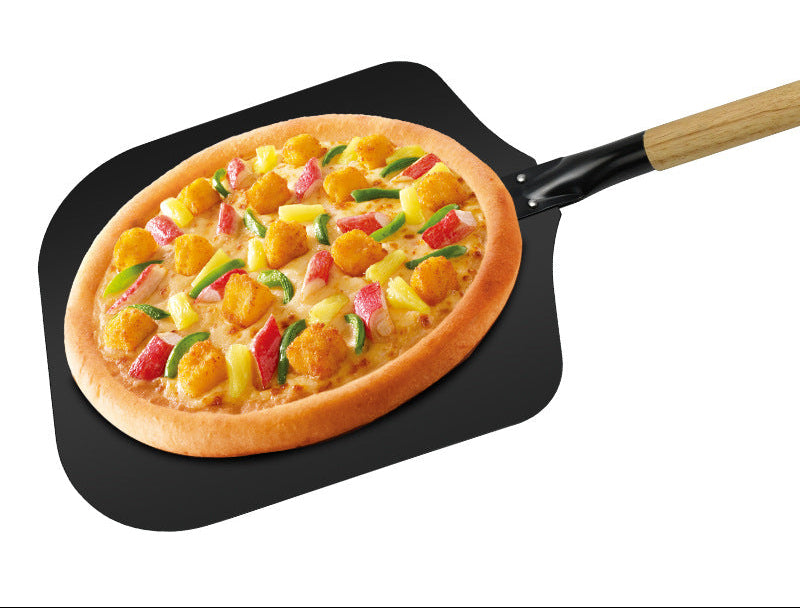 Große rechteckige Antihaft-Pizzaschaufel mit abnehmbarem Holzgriff Brehn