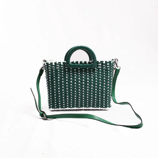 Damen Handtasche im modernen Flecht-Design Brehn