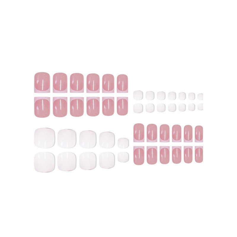 Premium French Tip Nail Set Brehn