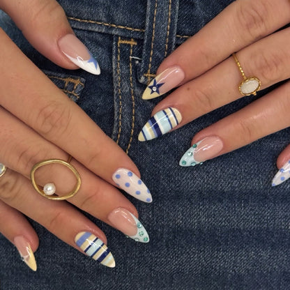 Sternen-Themen Press-On Nagelkunst Brehn