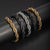 Geflochtenes Gold-Statement-Armband Brehn