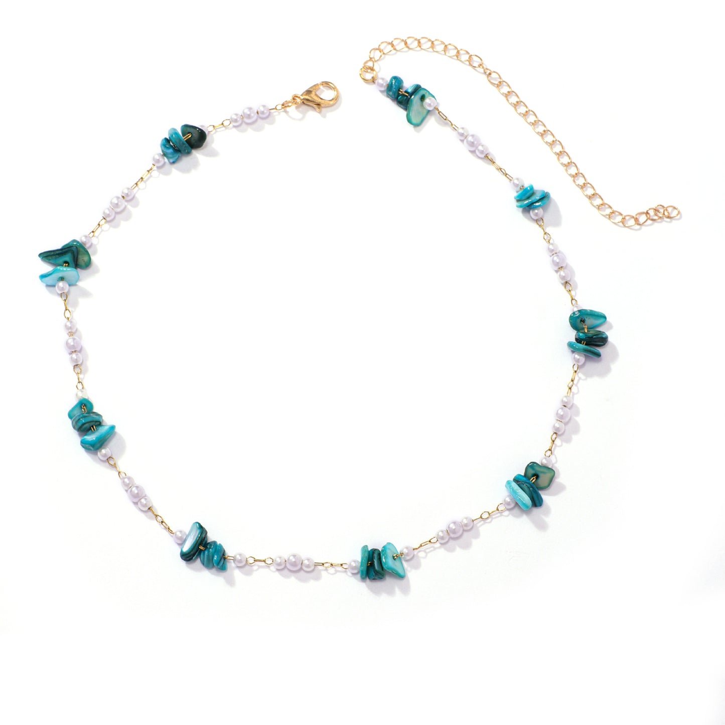 Elegante florale Perlenkette Brehn