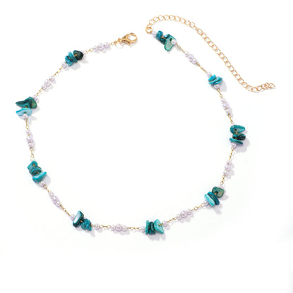 Elegante florale Perlenkette Brehn