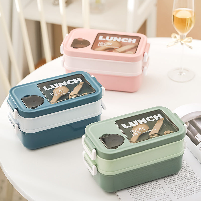 Doppelschichtige Lebensmittelaufbewahrung Lunchbox