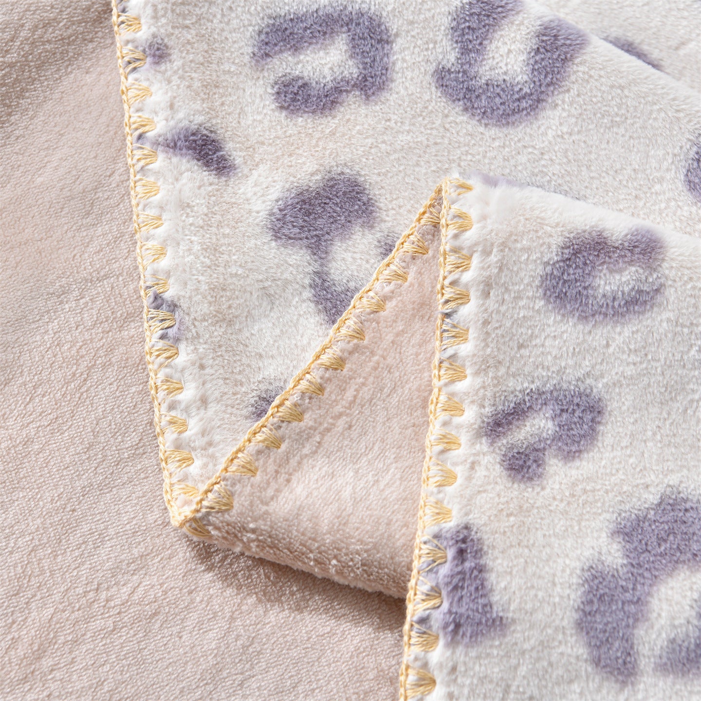 Luxus Leopardenmuster Fleece-Wurfdecke Brehn