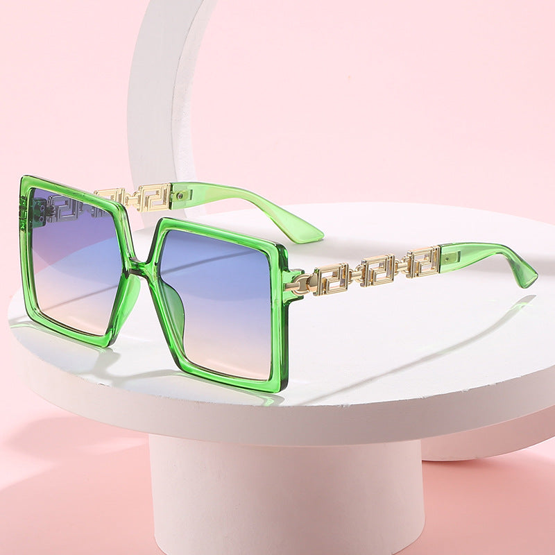 Damen quadratische Sonnenbrille mit luxuriösen Akzenten Brehn