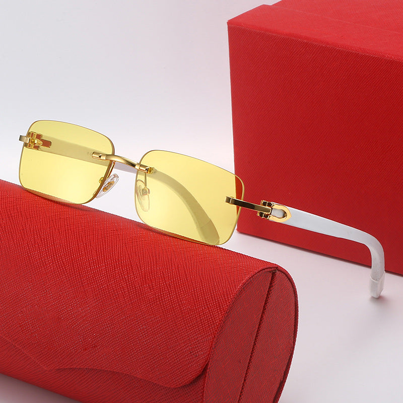 Damen rechteckige Designer-Sonnenbrille Brehn
