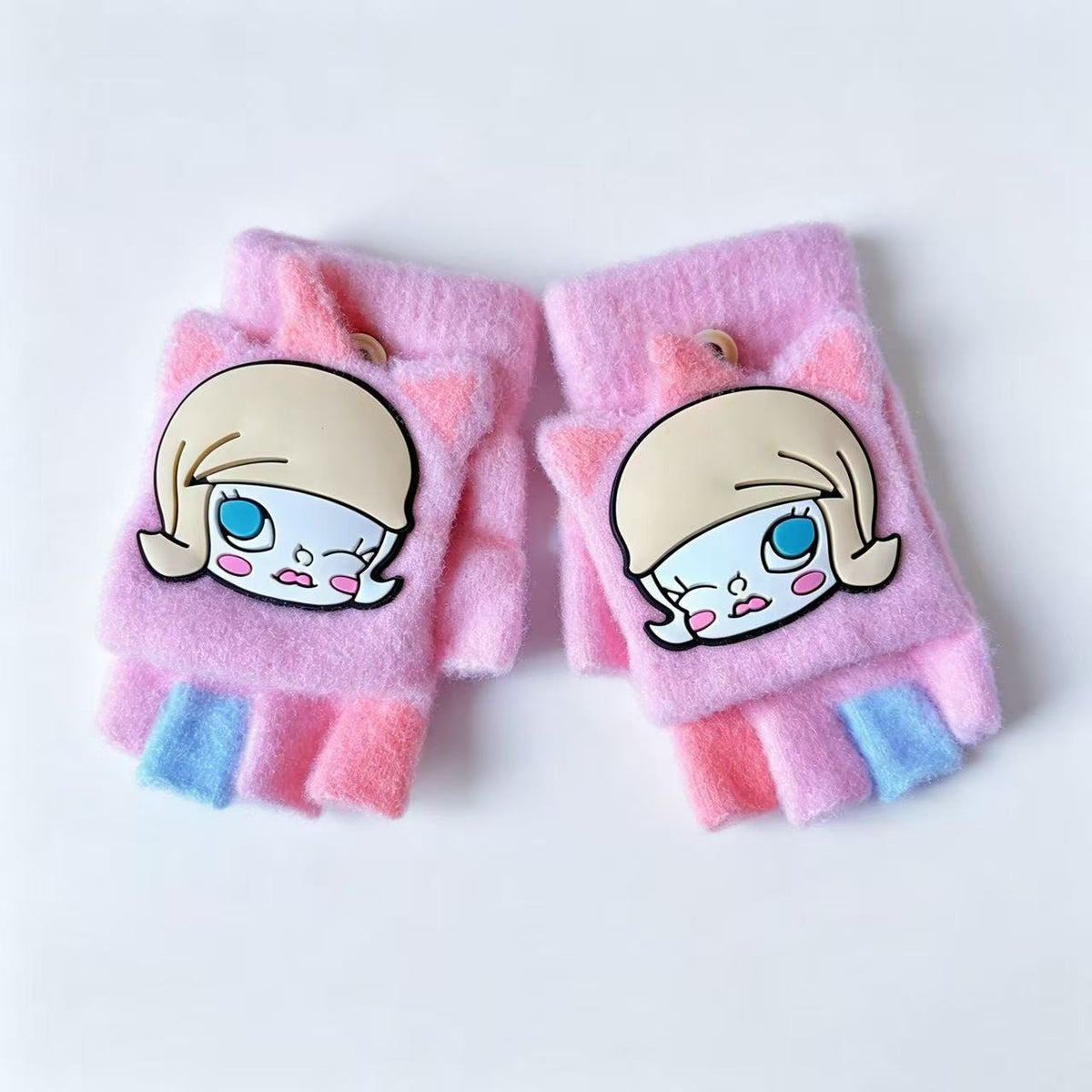 Niedliche Cartoon-Themen-Fingerlose Handschuhe Brehn