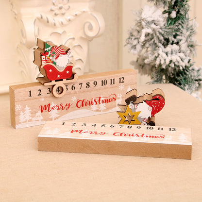 Holz Adventskalender Dekoration Brehn