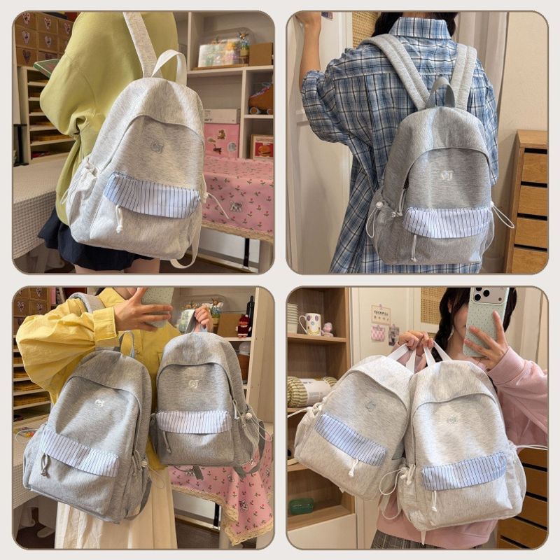 Lässiger weicher Stoff Rucksack Brehn