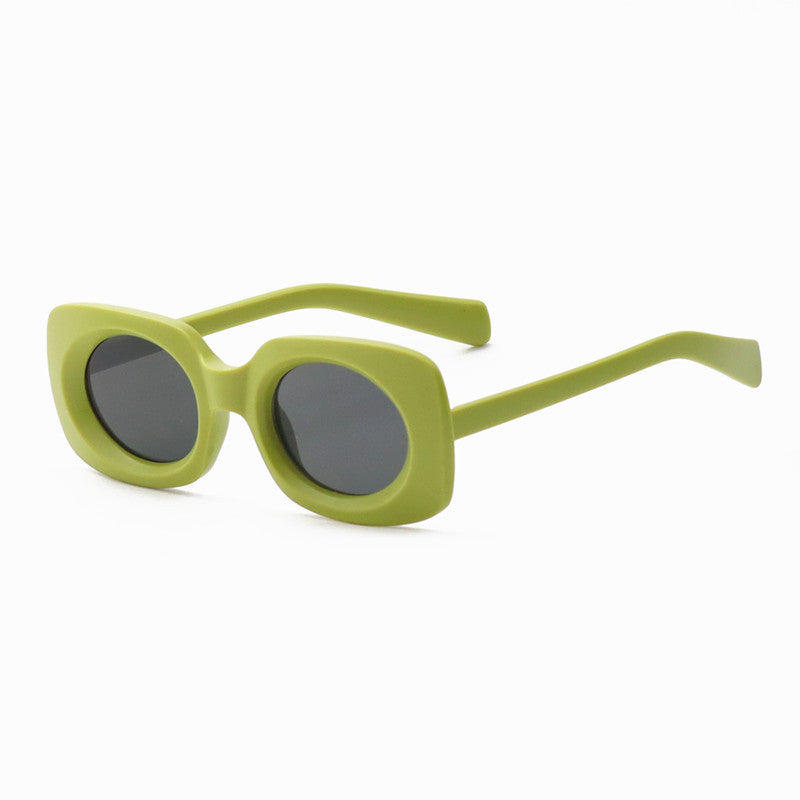 Zeitgenössische Matte Quadratische Sonnenbrille Brehn